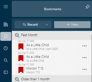 The Bookmarks Pane