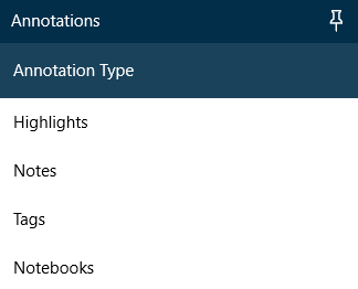 The Annotations Pane