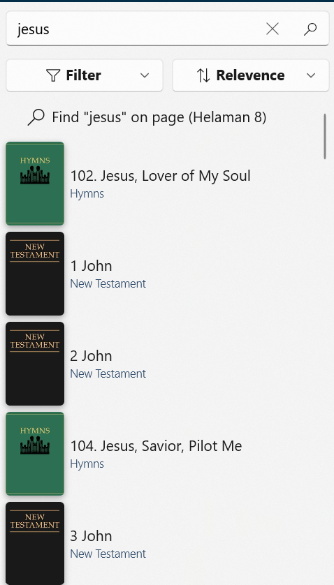 Quick Search Jesus