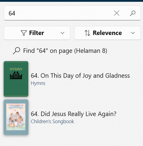 Quick Search Hymn