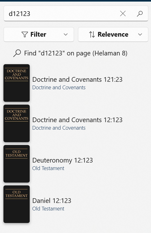Quick Search Scripture